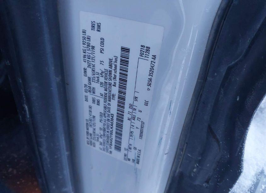 Photo 9 of 2020 Ford Transit-350 PASSENGER VAN XLT (VIN 1FBAX2Y80LKA63845)