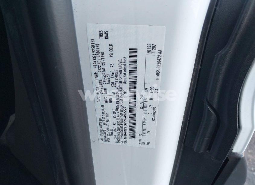 Photo 9 of 2023 Ford Transit-350 PASSENGER VAN XLT (VIN 1FBAX2YG2PKA92227)