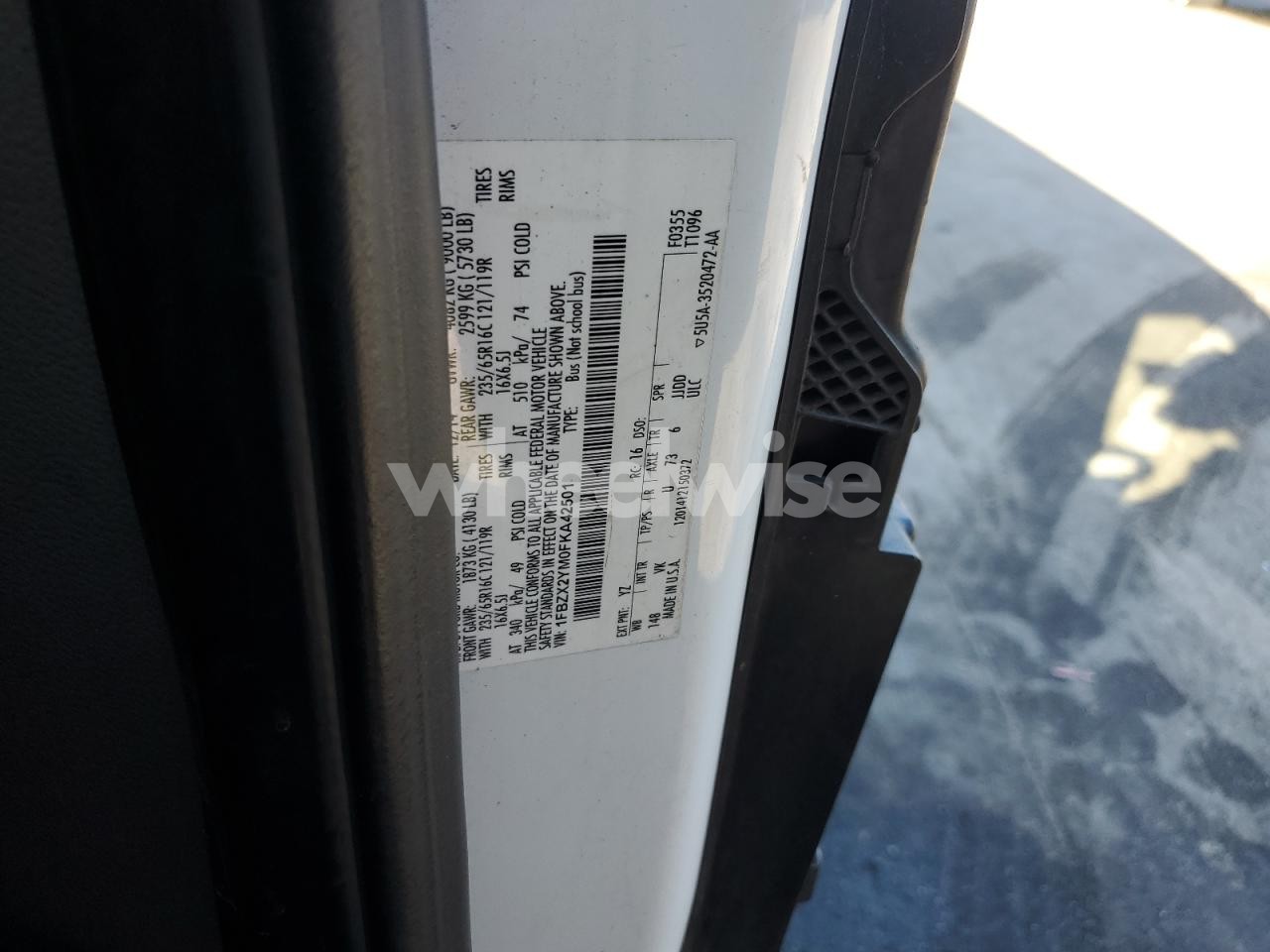 Photo 12 of 2015 FORD TRANSIT T-350 (VIN 1FBZX2YM0FKA42501)