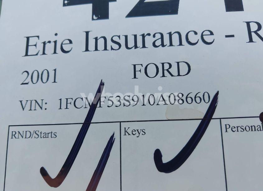 Photo 9 of 2001 Ford F550 SUPER DUTY STRIPPED CHASS (VIN 1FCMF53S910A08660)