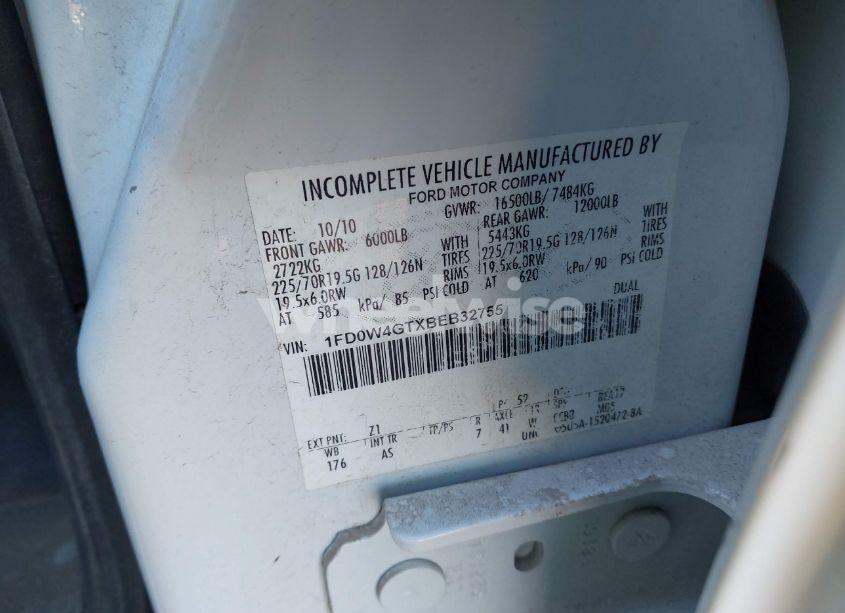 Photo 8 of 2011 Ford F-450 CHASSIS XL (VIN 1FD0W4GTXBEB32755)