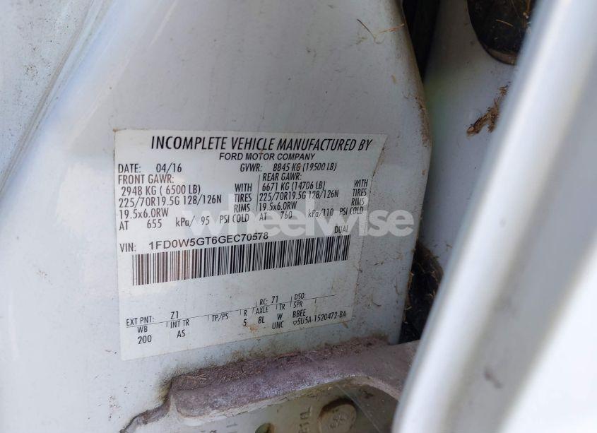 Photo 8 of 2016 Ford F-550 CHASSIS XL (VIN 1FD0W5GT6GEC70578)