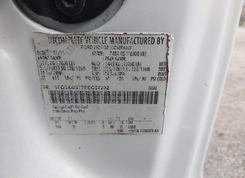 Photo 8 of 2015 Ford F-450 CHASSIS XLT (VIN 1FD0X4GT7FEC57232)