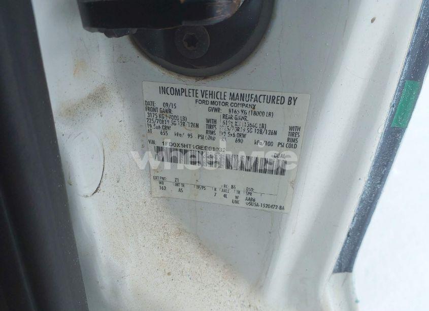 Photo 8 of 2016 Ford F-550 CHASSIS XL (VIN 1FD0X5HT1GEB01032)