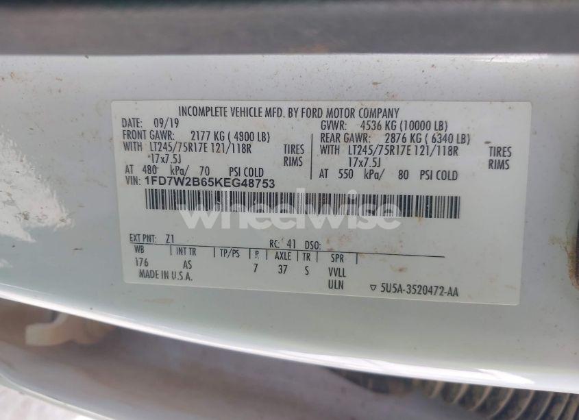 Photo 9 of 2019 Ford F-250 XL (VIN 1FD7W2B65KEG48753)