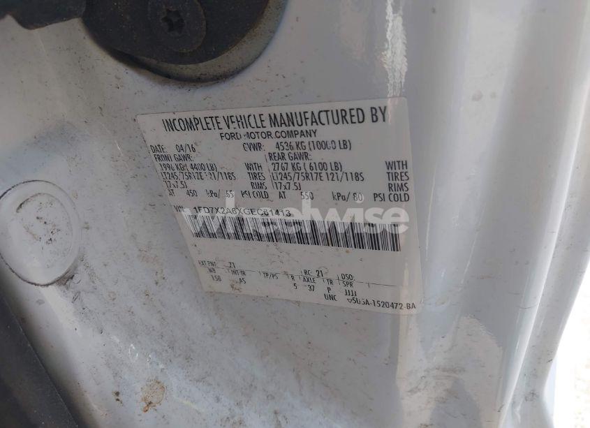 Photo 9 of 2016 Ford F-250 XL (VIN 1FD7X2A6XGEC61413)