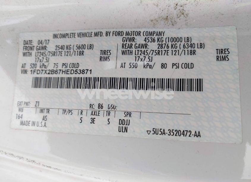 Photo 9 of 2017 Ford F-250 (VIN 1FD7X2B67HED53871)