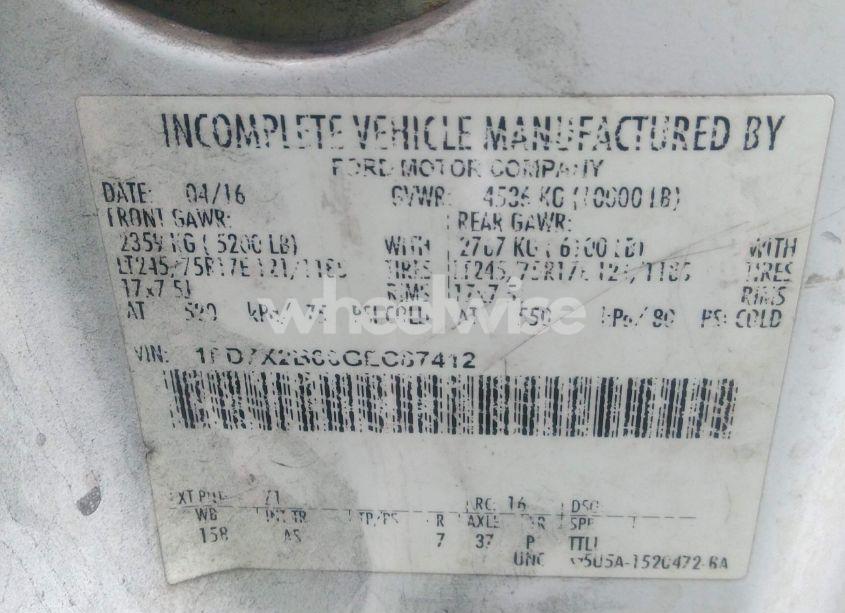 Photo 9 of 2016 Ford F-250 XL (VIN 1FD7X2B68GEC87412)