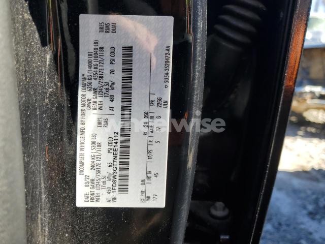 Photo 10 of 2022 FORD F350 SUPER DUTY (VIN 1FD8W3GT7NEE14112)