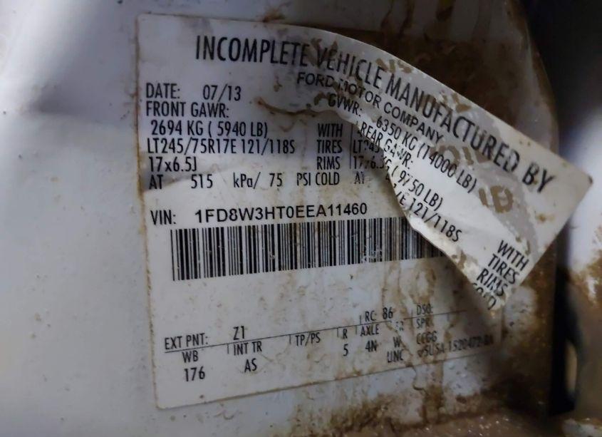 Photo 8 of 2014 Ford F-350 CHASSIS XL (VIN 1FD8W3HT0EEA11460)