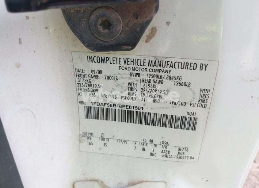 Photo 8 of 2008 Ford F-550 CHASSIS XL/XLT (VIN 1FDAF56R18EE61501)