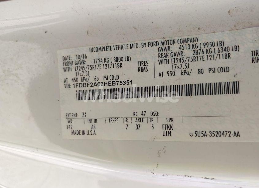 Photo 9 of 2017 Ford F-250 XL (VIN 1FDBF2A62HEB75351)