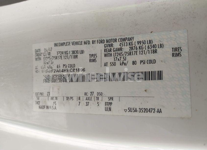 Photo 9 of 2017 Ford F-250 XL (VIN 1FDBF2A64HEC81896)