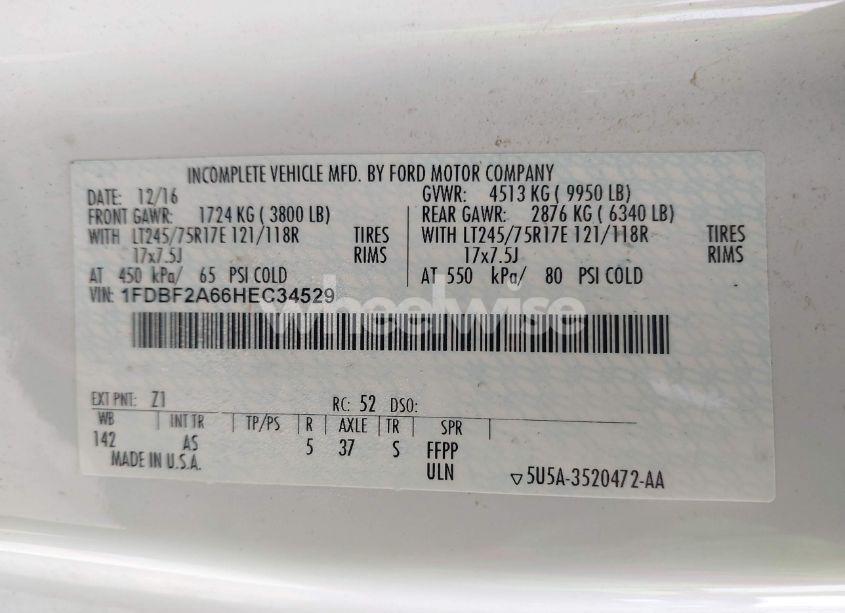 Photo 9 of 2017 Ford F-250 XL (VIN 1FDBF2A66HEC34529)