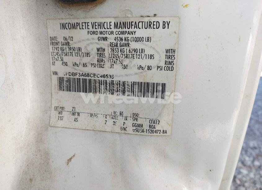 Photo 8 of 2012 Ford F-350 (VIN 1FDBF3A68CEC46535)