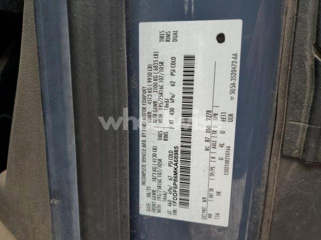 Photo 13 of 2021 FORD TRANSIT T-350 HD (VIN 1FDDF6P86MKA68985)