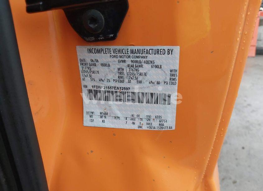 Photo 9 of 2007 Ford F-250 XL/XLT (VIN 1FDNF21557EA12597)
