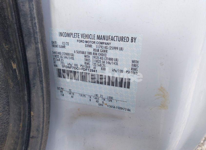 Photo 8 of 2023 Ford F-750 DIESEL (VIN 1FDNF7DC0PDF12941)