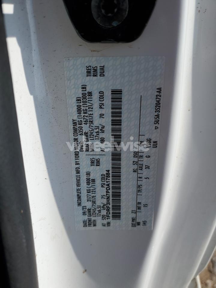 Photo 13 of 2023 FORD F350 SUPER DUTY (VIN 1FDRF3HN7PDA17884)