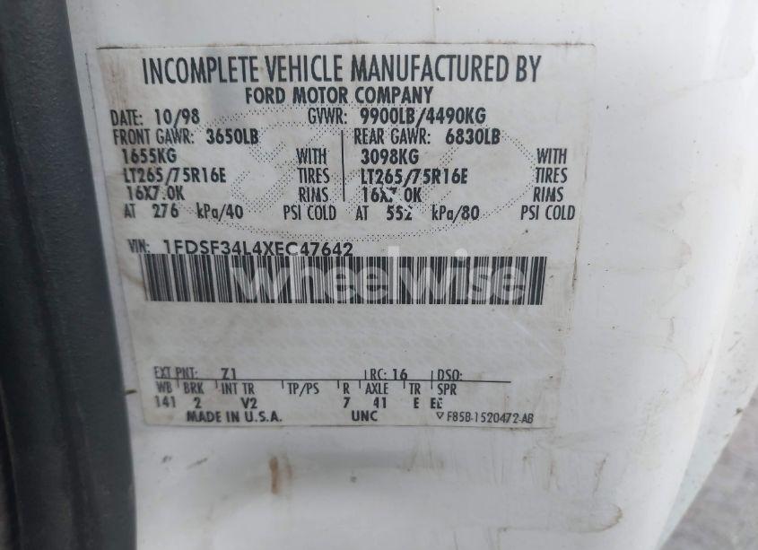 Photo 9 of 1999 Ford F-350 LARIAT/XL/XLT (VIN 1FDSF34L4XEC47642)