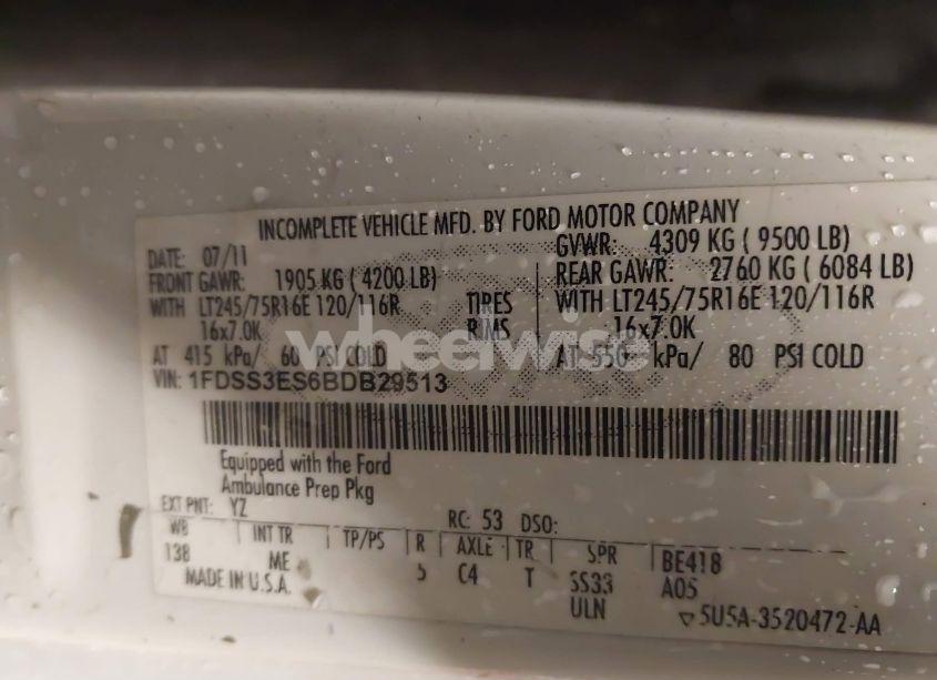 Photo 9 of 2011 Ford E-350 SUPER DUTY COMMERCIAL (VIN 1FDSS3ES6BDB29513)