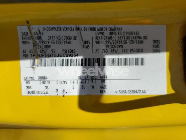 Photo 3 of 2018 FORD F550 SUPER DUTY (VIN 1FDUF5GT5JEC29254)