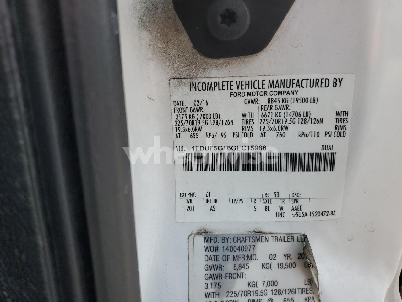 Photo 10 of 2016 FORD F550 SUPER DUTY BOX TRUCK (VIN 1FDUF5GT6GEC15968)