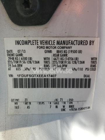 Photo 5 of 2014 FORD F550 SUPER DUTY (VIN 1FDUF5GTXEEA17407)