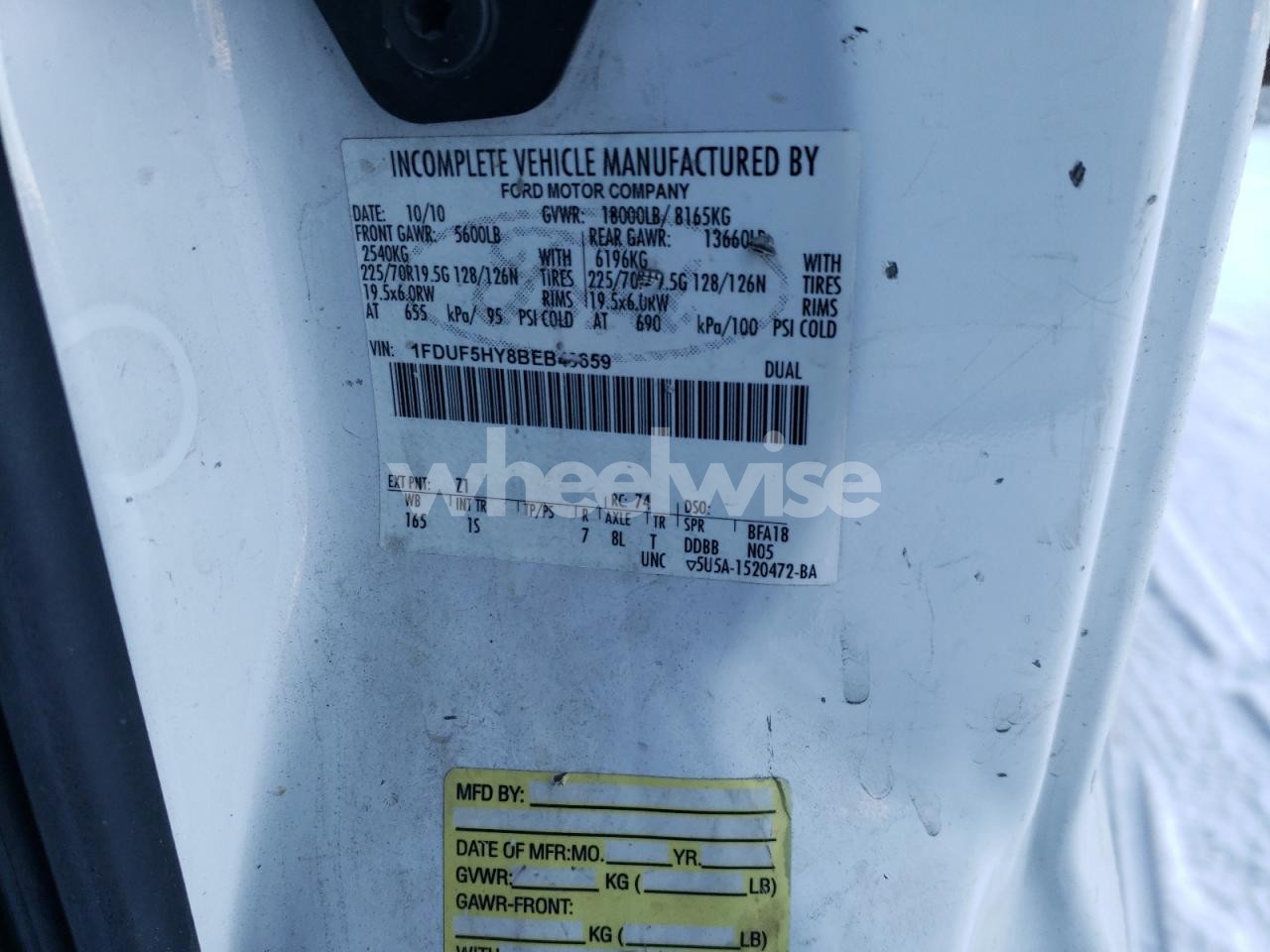 Photo 12 of 2011 FORD F550 FLATBED TRUCK (VIN 1FDUF5HY8BEB40659)