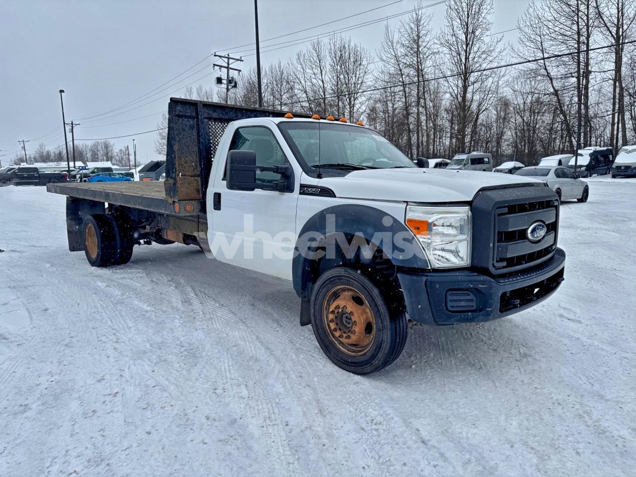 Photo 4 of 2011 FORD F550 FLATBED TRUCK (VIN 1FDUF5HY8BEB40659)