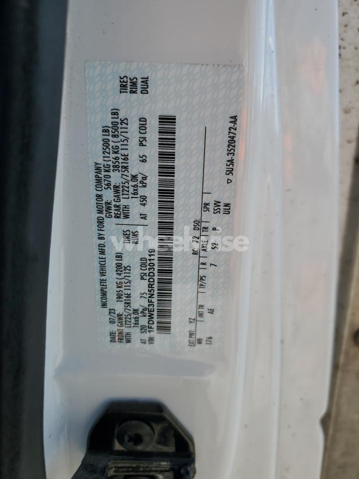 Photo 10 of 2024 FORD E350 BOX TRUCK (VIN 1FDWE3FN5RDD30119)