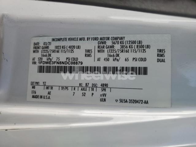Photo 11 of 2022 FORD ECONOLINE - EXPEDITOR TRUCK (VIN 1FDWE3FN8NDC08879)
