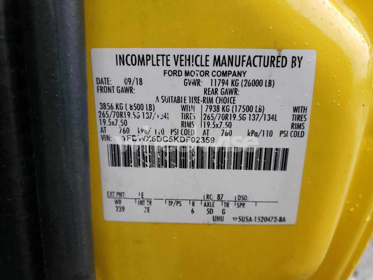 Photo 12 of 2019 FORD F650 ROLLBACK TRUCK N/A (VIN 1FDWX6DC5KDF02359)