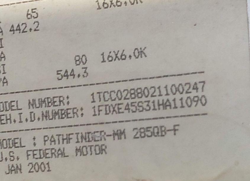 Photo 8 of 2001 Ford E-450 CUTAWAY STANDARD (VIN 1FDXE45S31HA11090)