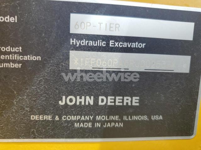 Photo 8 of 2024 JOHN DEERE 60 (VIN 1FF060PACRJ002537)