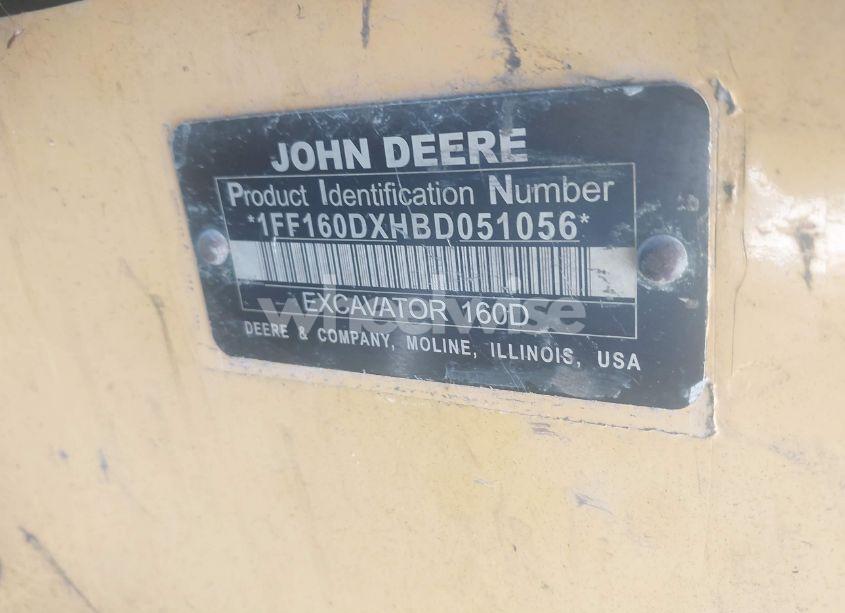 Photo 9 of 2012 John Deere 160D LC EXCAVATOR (VIN 1FF160DXHBD051056)
