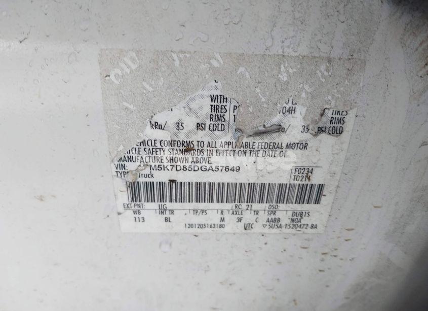 Photo 9 of 2013 Ford Explorer XLT (VIN 1FM5K7D85DGA57649)