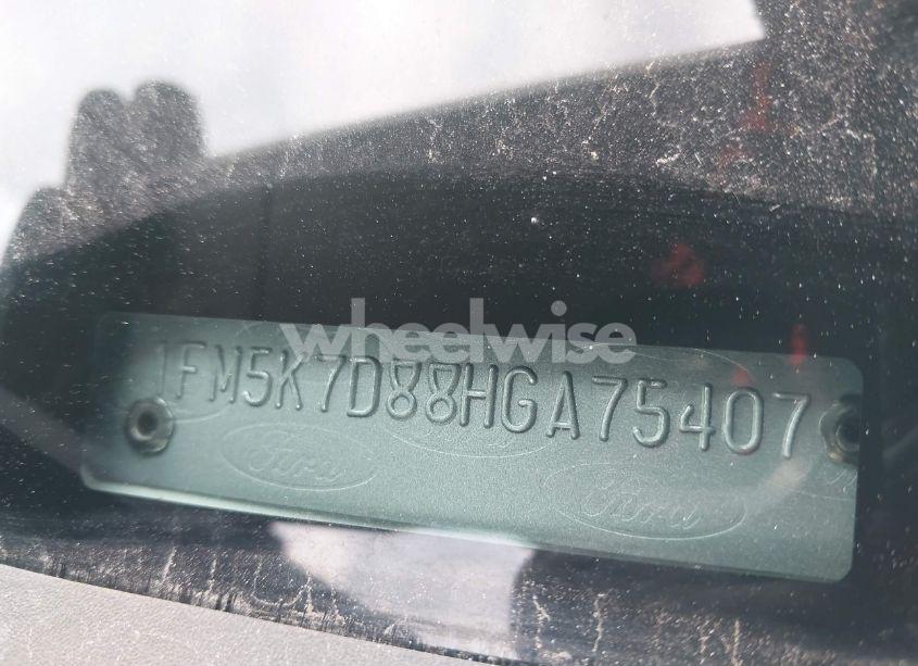 Photo 9 of 2017 Ford Explorer XLT (VIN 1FM5K7D88HGA75407)