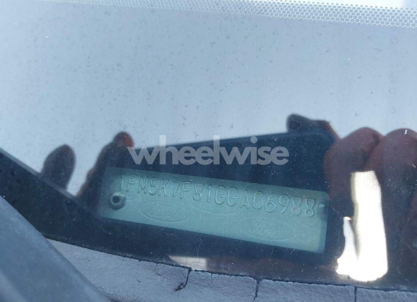 Photo 9 of 2016 Ford Explorer LIMITED (VIN 1FM5K7F81GGA06988)