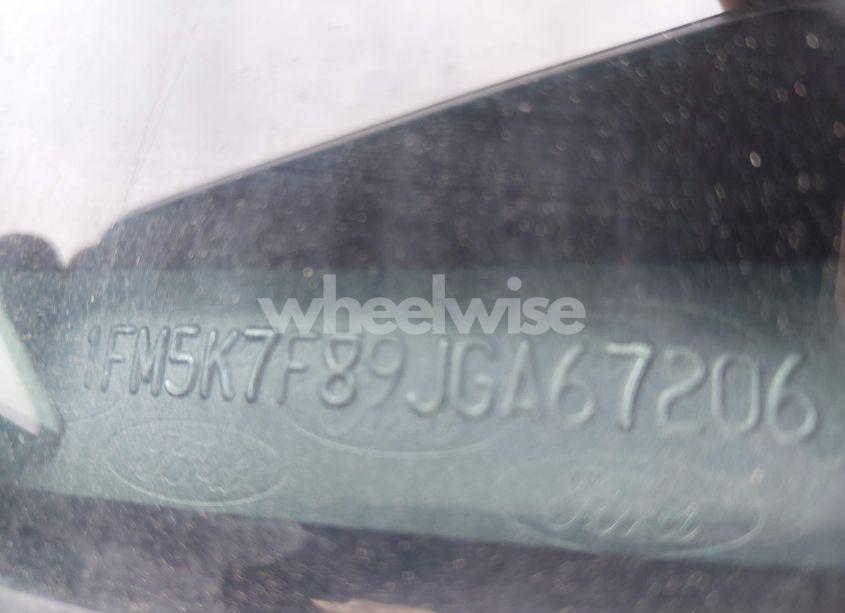 Photo 9 of 2018 Ford Explorer LIMITED (VIN 1FM5K7F89JGA67206)