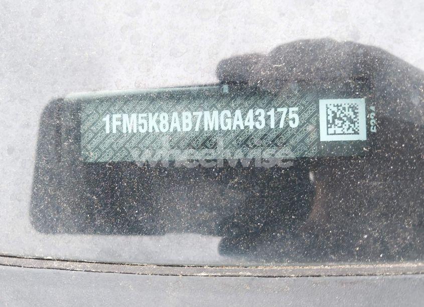 Photo 17 of 2021 Ford Police INTERCEPTOR (VIN 1FM5K8AB7MGA43175)