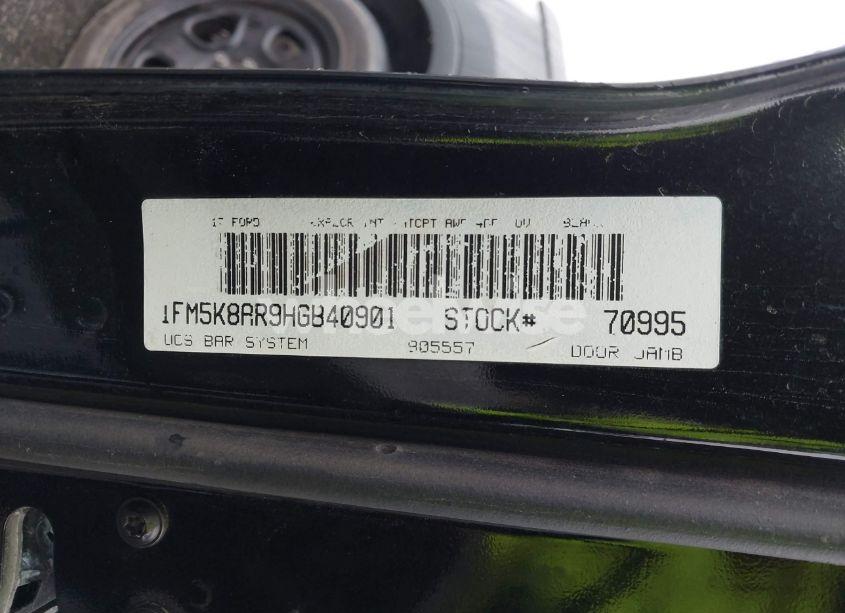 Photo 9 of 2017 Ford Police INTERCEPTOR (VIN 1FM5K8AR9HGB40901)