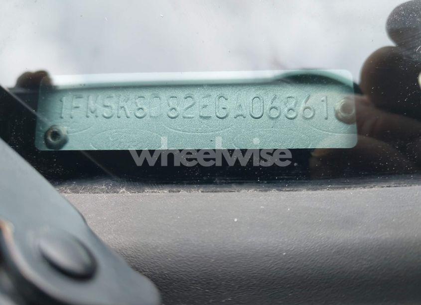 Photo 9 of 2014 Ford Explorer XLT (VIN 1FM5K8D82EGA06861)