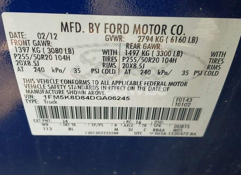 Photo 9 of 2013 Ford Explorer XLT (VIN 1FM5K8D84DGA06245)