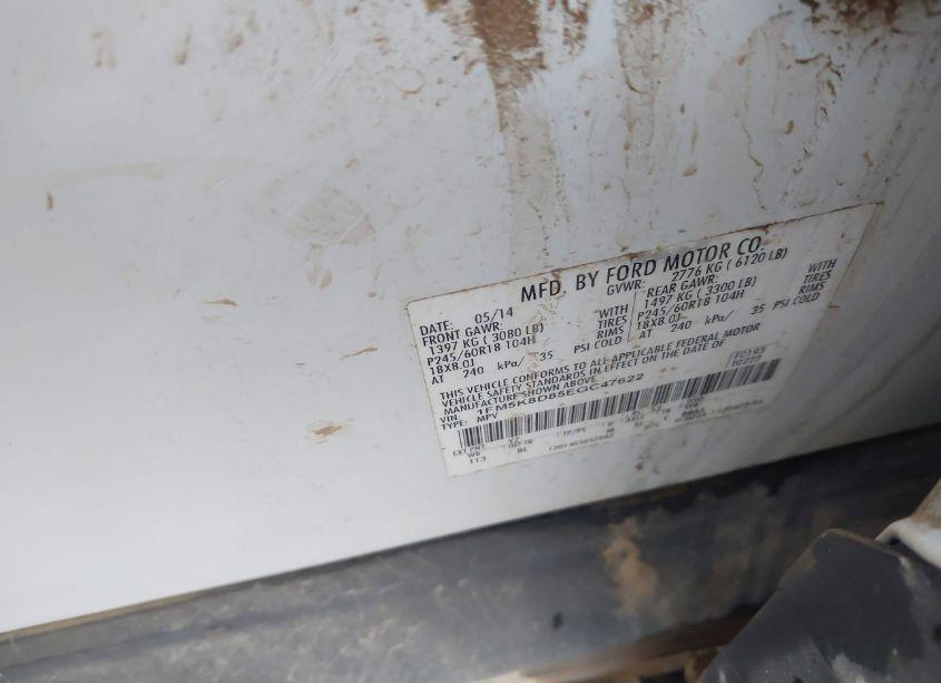 Photo 9 of 2014 Ford Explorer XLT (VIN 1FM5K8D85EGC47622)