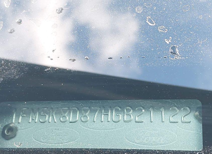 Photo 9 of 2017 Ford Explorer XLT (VIN 1FM5K8D87HGB21122)