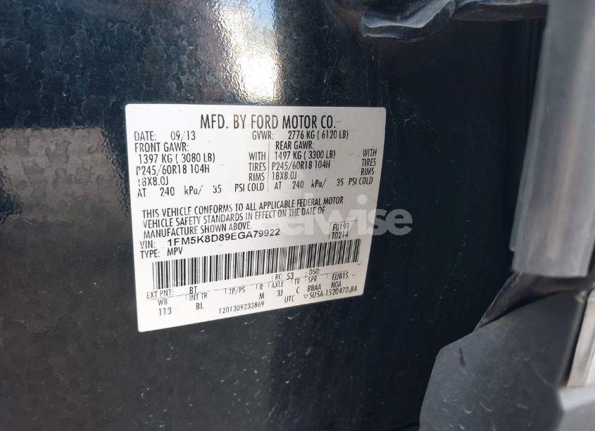 Photo 9 of 2014 Ford Explorer XLT (VIN 1FM5K8D89EGA79922)