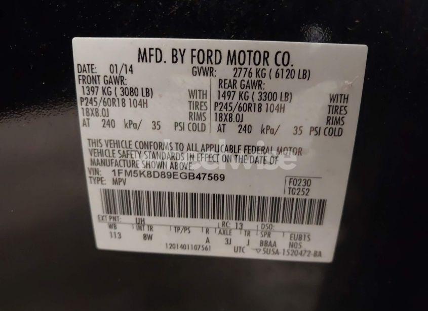 Photo 9 of 2014 Ford Explorer XLT (VIN 1FM5K8D89EGB47569)