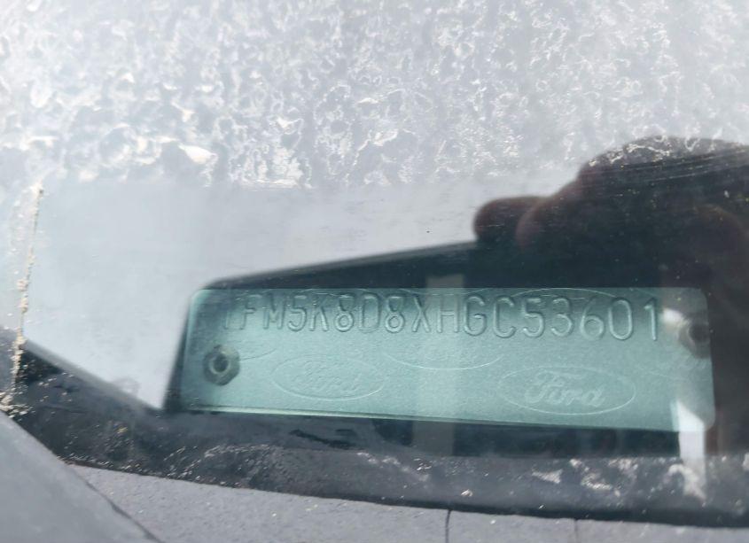 Photo 9 of 2017 Ford Explorer XLT (VIN 1FM5K8D8XHGC53601)