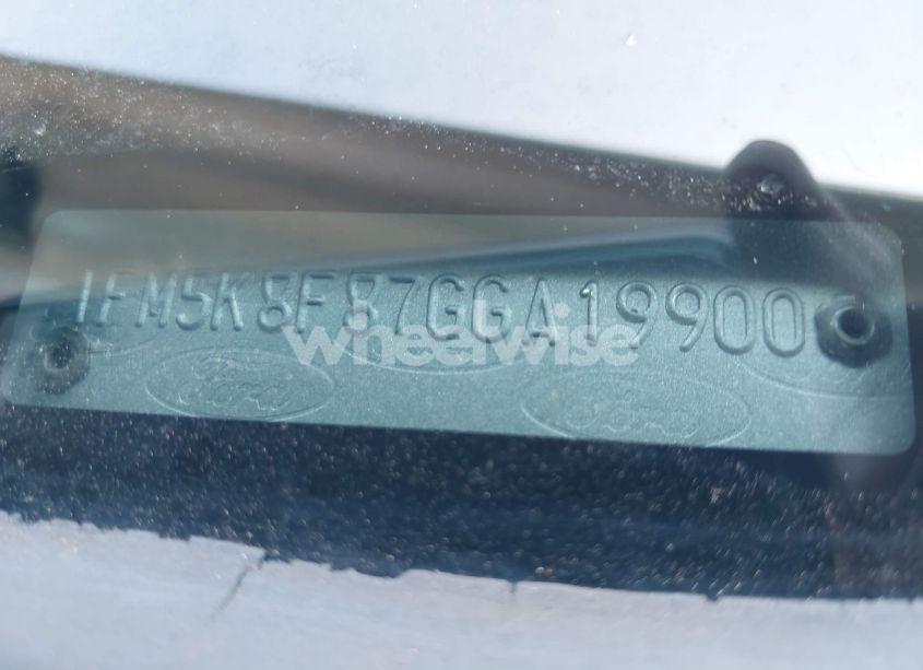 Photo 9 of 2016 Ford Explorer LIMITED (VIN 1FM5K8F87GGA19900)